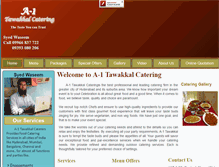 Tablet Screenshot of a1tawakkalcatering.com